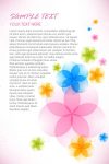 Bright Abstract Floral Background with Sample Text